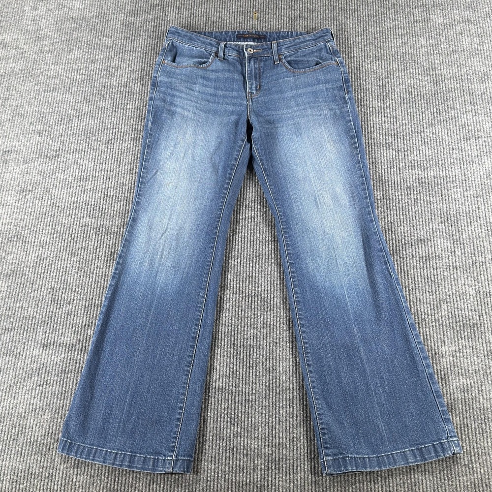 Levis Bootcut Jeans Womens 12M Blue‎ Medium Wash Mid Rise Stretch Denim Classic